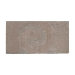 Tappeto bagno rettangolare Elizabeth 55x90 cm tortora