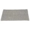 Tappeto da bagno Ecoli 50x80 cm grigio design intrecciato moderno