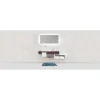 Tappeto da bagno Urdu 55x65 in microfibra blu