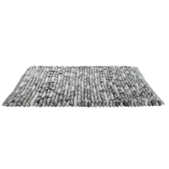 Tappeto da bagno Urdu 55x65 in microfibra grigio