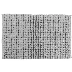 Tappeto in cotone grigio Jaquard 60 x 110 cm