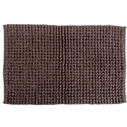 Tappeto in cotone marrone Jaquard 60 x 110 cm
