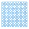 Tappeto antiscivolo doccia azzurro 53x53 cm