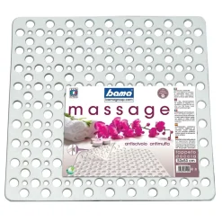 Tappeto antiscivolo doccia bianco 53x53 cm