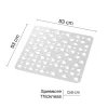 Tappeto antiscivolo per doccia Cuore 53x53 cm trasparente