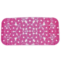 Tappeto antiscivolo vasca Margherita fucsia