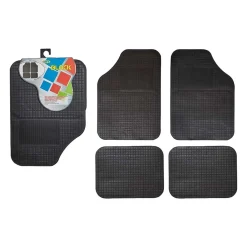 Tappeto auto pvc Black nero 4 pz