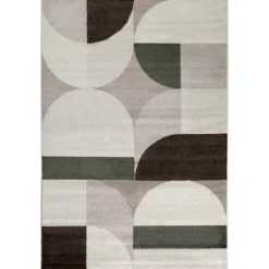 Tappeto Brooklyn verde-marrone 133x190 cm