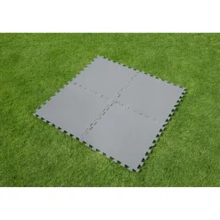 Tappeto protettivo per sotto piscina Bestway 50x50 cm grigio 9 pz