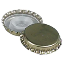 Tappi a corona con bidule corto oro Ø 29 mm 200 pz