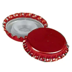 Tappi a corona con bidule corto rosso Ø 2,9 cm 200 pz