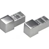 Tappi per profilo alluminio Arcansas Cubalu 10 mm argento lucido 2 pz