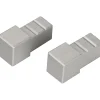 Tappi per profilo alluminio Arcansas Cubalu 10 mm argento 2 pz