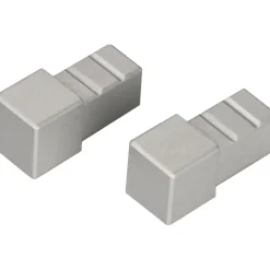 Tappi per profilo alluminio Arcansas Cubalu 10 mm argento 2 pz