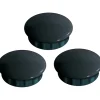 Tappo copritesta per tubo nero 6 pz