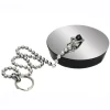 Tappo con catena e placca inox Ø 40 mm