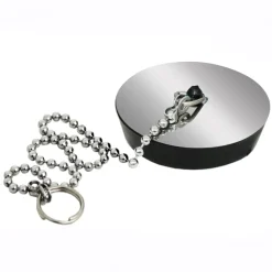 Tappo con catena e placca inox Ø 40 mm