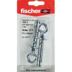Tassello a espansione in acciaio Fischer TA M occhiolo Ø 10 mm 2 pz