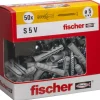 Tassello a espansione in nylon Fischer S Ø 5 mm 50 pz