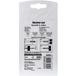 Tassello a espansione in nylon Fischer SX Ø 6 mm 30 pz