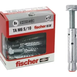 Tassello in acciaio per calcestruzzo Fischer TA M6 S/10 Y 8 pz