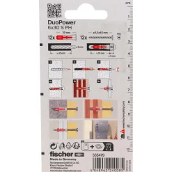 Tassello universale Fischer DuoPower 6x30 S PH