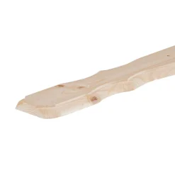 Tavoletta sagomata in legno di abete non verniciato 19 x 110 x 980 mm
