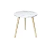 Tavolino in mdf effetto marmo Ø 39xH40 cm
