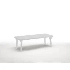 Tavolo allungabile da giardino Bergen 160-220x90x74 cm bianco