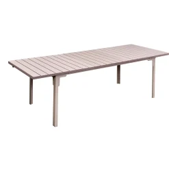 Tavolo allungabile da giardino Tenerife in metallo e plastica 180-240x90x76 cm