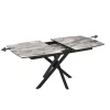 Tavolo allungabile da pranzo Filis nero 145x90x476 cm