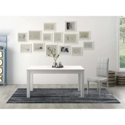Tavolo allungabile da pranzo Firenze bianco 120x80x77 cm