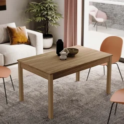 Tavolo allungabile da pranzo Firenze noce 120x80x77 cm