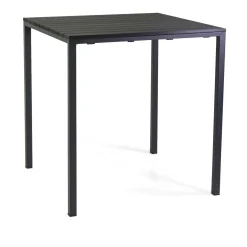 Tavolo da giardino Loki in metallo antracite 80x80x74 cm