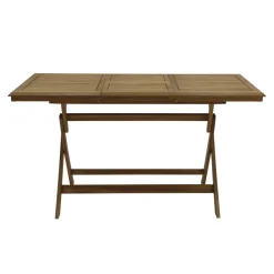 Tavolo da giardino pieghevole legno di acacia 100/140x70 cm H 75 cm