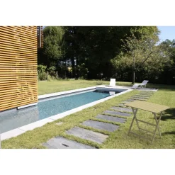 Tavolo da giardino Prince in legno 60x80xH72 cm naturale
