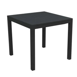 Tavolo da giardino Sullivan in alluminio antracite 70x70x75 cm