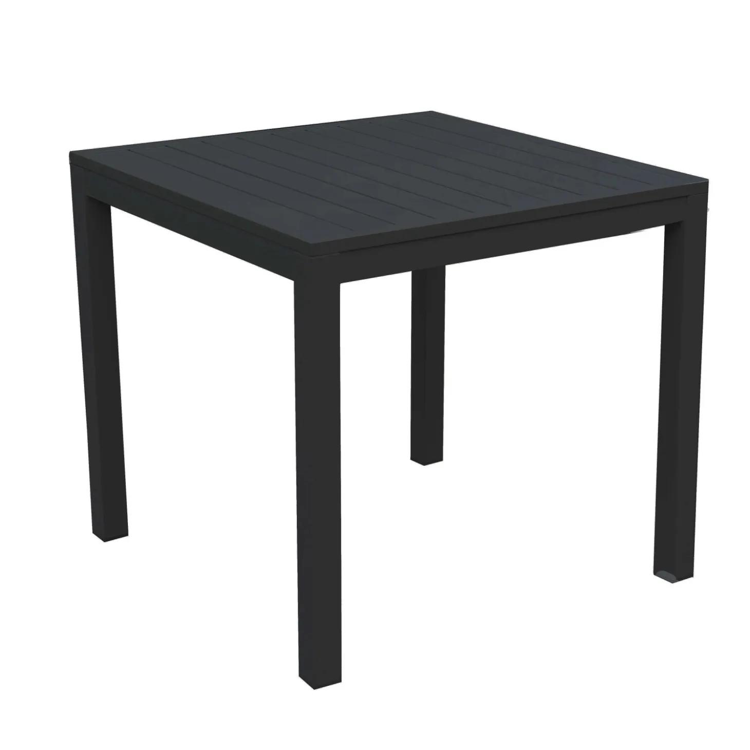 Tavolo da giardino Sullivan in alluminio antracite 70x70x75 cm
