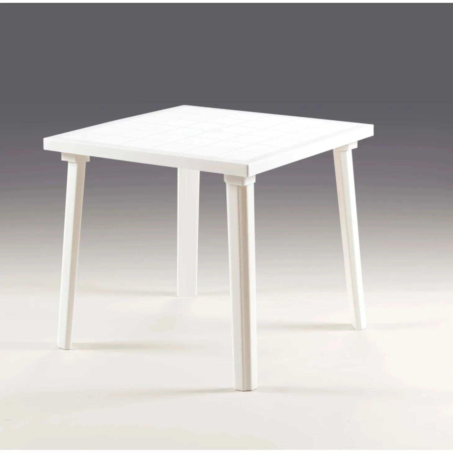 Tavolo da giardino Weekend in polipropilene 80x80 cm bianco