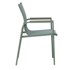 Tavolo e sedie da giardino in polywood verde 4 posti