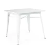Tavolo Minnesota bianco antico 80x80 cm