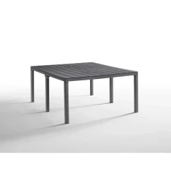 Tavolo modulare da giardino King in polipropilene grafite 88x296-148 cm
