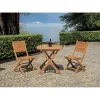Tavolo pieghevole da giardino in acacia 80x80 cm