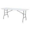 Tavolo pieghevole in plastica bianco 180x75 cm