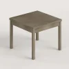 Tavolo raddoppiabile Firenze argilla 90x90x77 cm