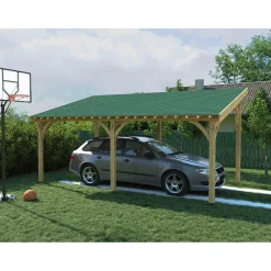 Tegole canadesi rettangolari Onduline verdi 2,32 m²