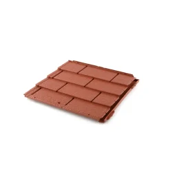 Tegole in polimero Canada 37x38 cm rosso siena 9 pezzi