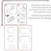 Telaio box doccia angolare 80x170 cm alluminio anodizzato