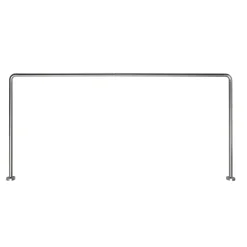 Telaio doccia angolare 80x170x80 cm alluminio anodizzato