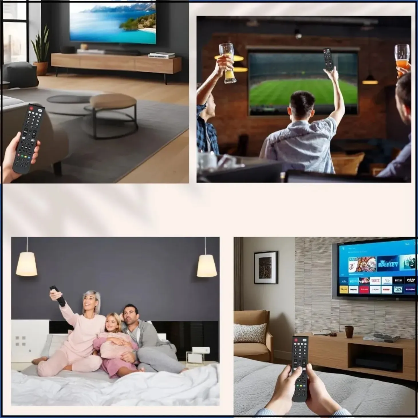 Telecomando universale 4 in 1 compatibile TV e decoder